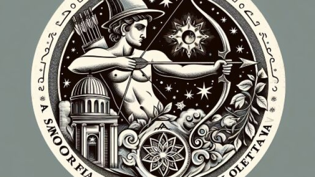 Immagine ispirata al segno zodiacale del Sagittario. © Immagine creata con Dall-E