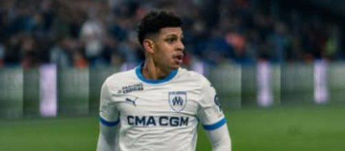 Luis Henrique in campo con la maglia del Marsiglia, dal profilo instagram del calciatore.