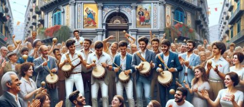 Vergine e le castagnelle, numero della Smorfia 36. © Immagine creata con Dall-E