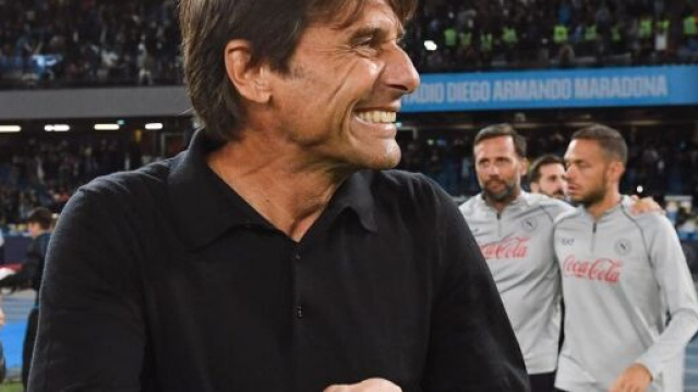 Antonio Conte, allenatore del Napoli. Foto &copy; Napoli