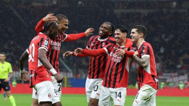 I giocatori del Milan esultano. &copy; AC Milan