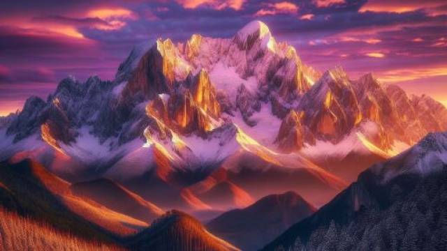 Immagine ispirata a La montagna incantata per il Toro. © Immagine creata con DALL·E