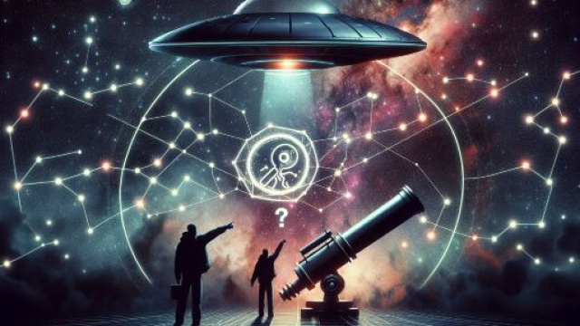 Immagine ispirata a The X-Files per il Sagittario.  Immagine creata con DALL·E