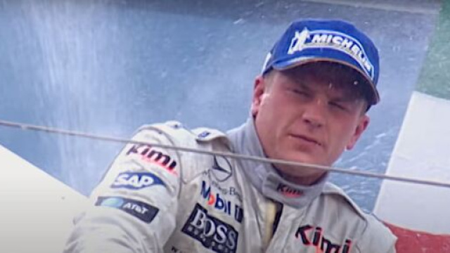 Raikkonen festeggia la vittoria nel 2005, dopo essere partito diciassettesimo &copy; YouTube