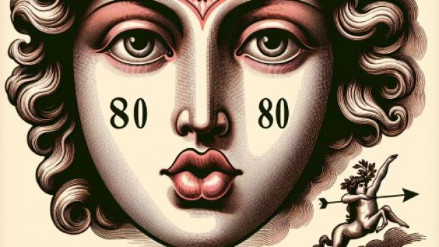 Illustrazione ispirata al segno zodiacale del Sagittario e il simbolo della Smorfia della bocca. &copy; Immagine creata con Dall-E