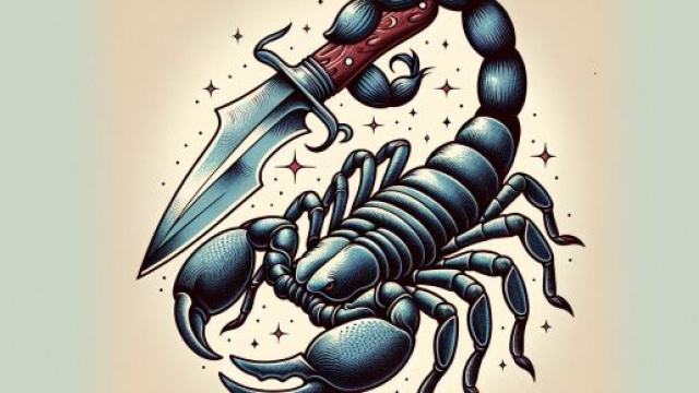 Illustrazione ispirata al segno zodiacale dello Scorpione. © Immagine creata con Dall-E