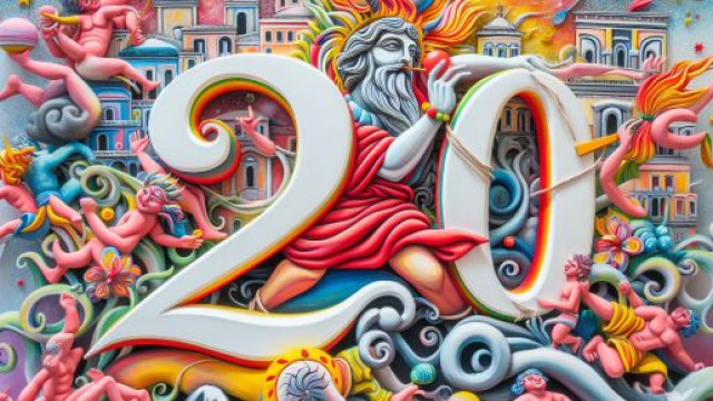 Oroscopo della Smorfia napoletana di lunedì 5 maggio per l'Ariete: numero 20 della Smorfia, 'a festa. © Immagine creata con Dall-E