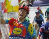 La vittoria di Giulio Ciccone - © Screenshot Eurosport