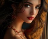 Volto di donna con arpa © Pixbay IA