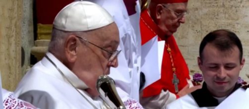 Papa Francesco nella sua ultima benedizione © Tg1