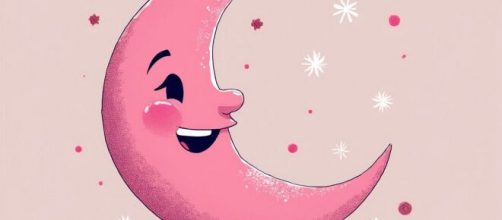 Luna rosa che ride © Grox AI X.