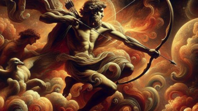 Illustrazione ispirata al Sagittario. © Immagine creata con Dall-E