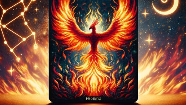 Scorpione guidato dalla Fenice della Morte. © Immagine creata con Dall-E