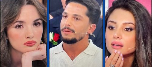 Nadia Di Diodato, Gianmarco Steri e Cristina Ferrara - screenshot © Canale 5.