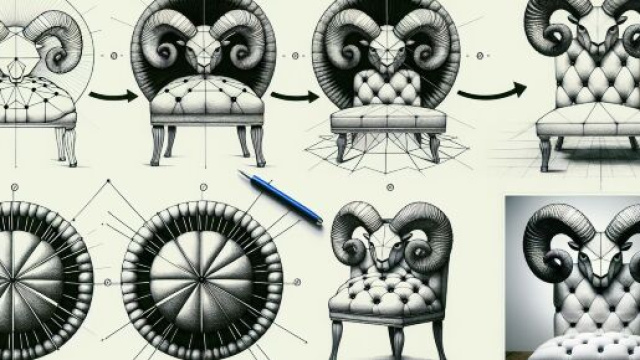 Illustrazione ispirata al segno dell'Ariete. © Immagine creata con Dall-E