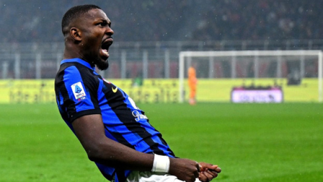 Marcus Thuram esulta dopo un gol &copy; FC Inter