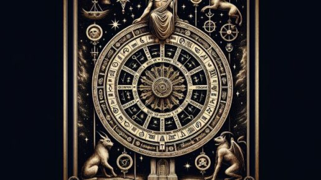 La Ruota della Fortuna nei tarocchi, assegnata al Cancro. © Immagine creata con Dall-E