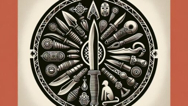 Un coltello, potente simbolo che rappresenta decisioni e chiarezza per la Vergine secondo la Smorfia napoletana. © Immagine creata con Dall-E