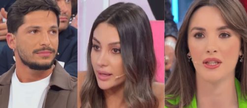 Gianmarco Steri, Cristina Ferrara e Nadia Di Diodato - screenshot © Canale 5.