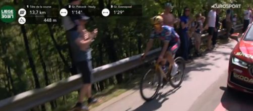 Remco Evenepoel - © Screenshot Eurosport