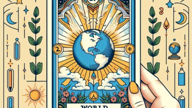Bilancia e la carta del Mondo: il viaggio verso l'armonia. © Immagine creata con Dall-E