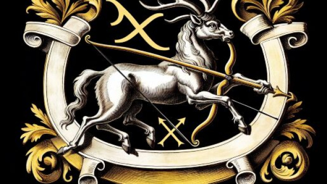 Il Sagittario e il numero 61: il cacciatore. &copy; Immagine creata con Dall-E