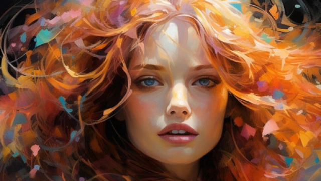 Donna con occhi chiari e capelli rossi © Pixabay