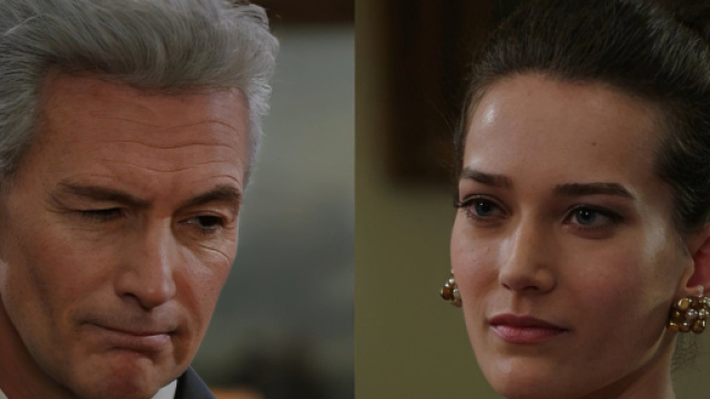 Umberto Guarnieri (Roberto Farnesi) e Lea Graziani (Anna Godina) - screenshot &copy; Rai