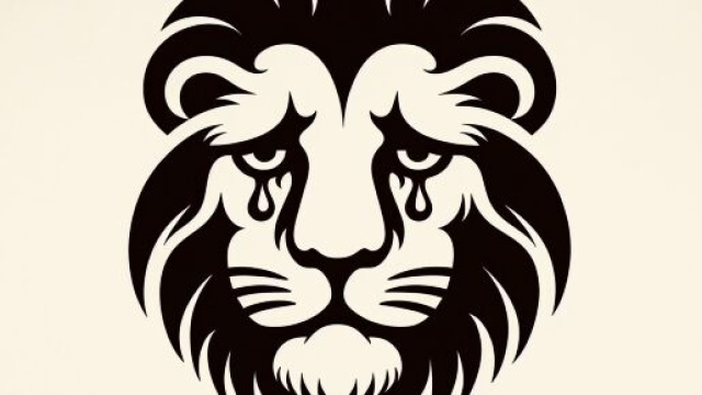 Illustrazione ispirata al numero 65 per il Leone, 'o chianto. © Immagine creata con Dall-E