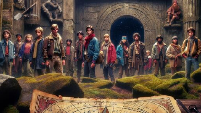 Immagine ispirata a I Goonies per il Capricorno. © Immagine creata con DALL·E