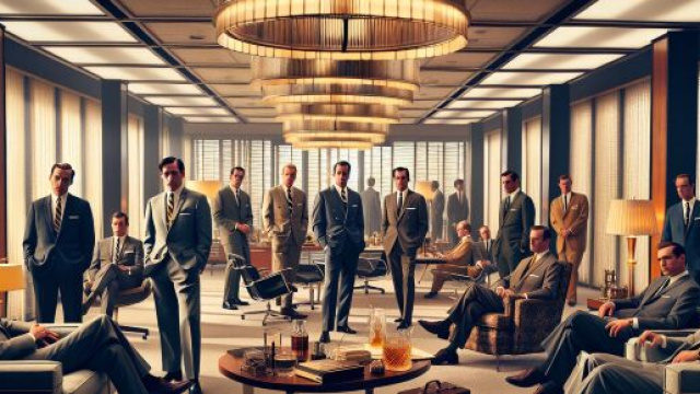Immagine ispirata a Mad Men per il Leone. © Immagine creata con DALL·E