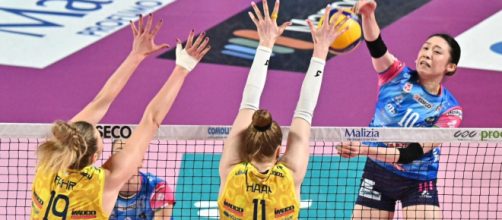 Conegliano-Novara Volley © Pagina Facebook ufficiale Lega Pallavolo Serie A Femminile
