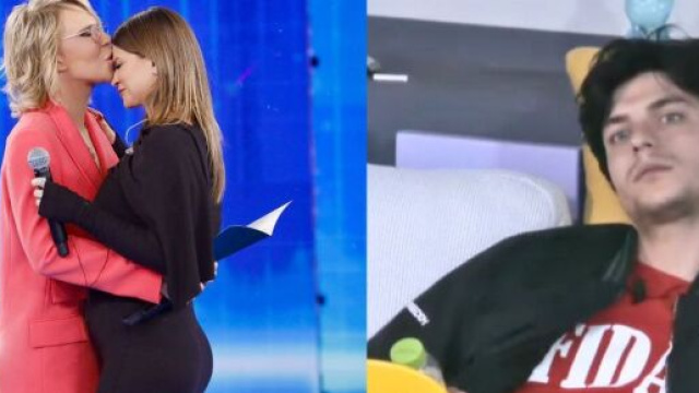 In foto Maria De Filippi, Amoroso e Trigno © Mediaset