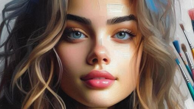 Volto di donna immortalato su tela © Pixabay.