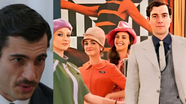 Guido Castelli, Irene, Mirella, Agata, Renzo Arbore e Rosa - screenshot &copy; Rai 1.