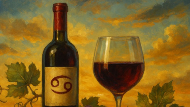 Il Cancro e il simbolismo del "vino buono": un viaggio tra convivialità e introspezione. © Immagine creata con Dall-E