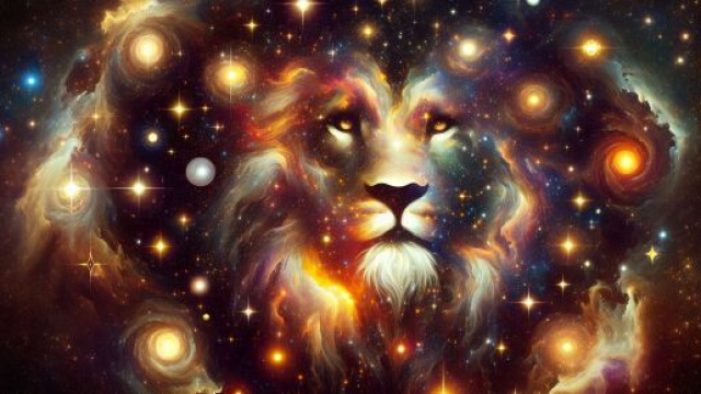 Il Leone brilla con forza, aprendo una finestra di opportunità per trasformare l'ordinario in straordinario. © Immagine creata con Dall-E