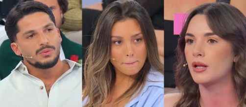 Gianmarco Steri, Cristina Ferrara e Nadia Di Diodato - screenshot © Canale 5.