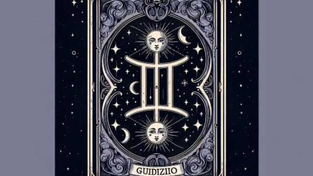 La carta del Giudizio si erge come guida spirituale per i Gemelli. &copy; Immagine creata con Dall-E