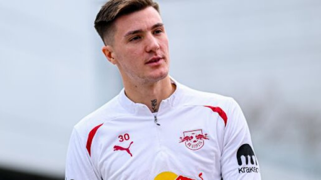 Benjamin Sesko, attaccante del Lipsia. Foto &copy; Lipsia