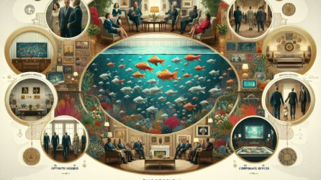 Immagine ispirata a Succession per l’Acquario, creata con DALL-E