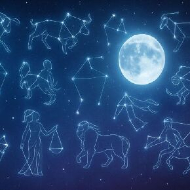 Illustrazione ispirata a tutti i segni zodiacali. © Immagine creata con Dall-E