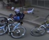 La caduta di Mikel Landa - © Screenshot Eurosport