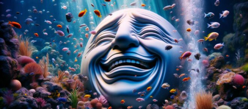 Acquario e 'a risata, numero 19 della Smorfia napoletana. © Immagine creata con Dall-E