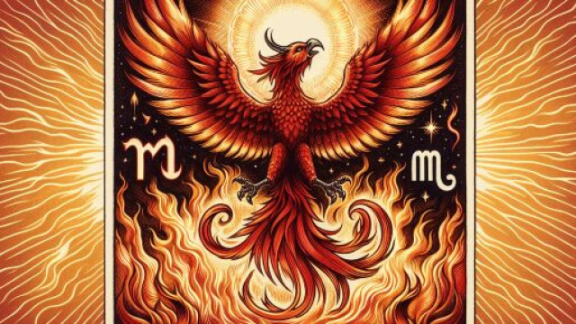 La carta della Morte e il segno dello Scorpione si intrecciano in una simbolica rinascita. © Immagine creata con Dall-E