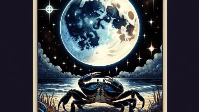 La Luna dei tarocchi invita il Cancro a esplorare il profondo mondo delle emozioni. © Immagine creata con Dall-E