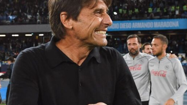Antonio Conte, allenatore del Napoli. Foto © Napoli