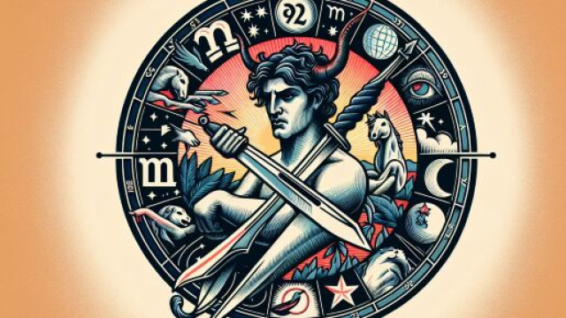 Coltello simbolo della determinazione nella settimana del Sagittario. © Immagine creata con Dall-E