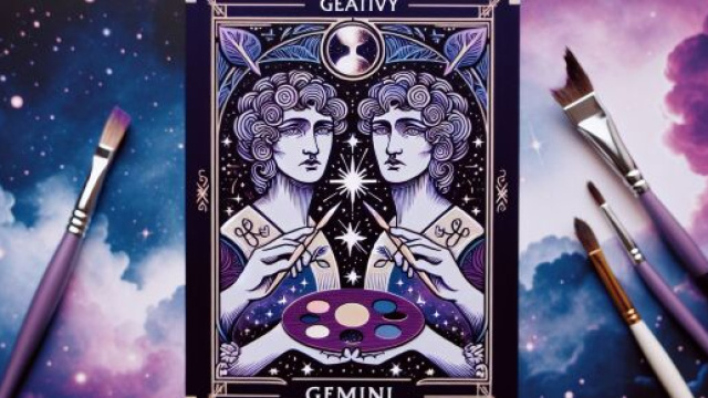 Mago dei tarocchi che guida i Gemelli verso nuove idee e iniziative. © Immagine creata con Dall-E