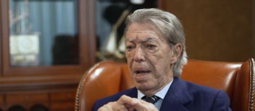 Massimo Moratti, ex presidente dell'Inter – Immagine © Screenshot YouTube.